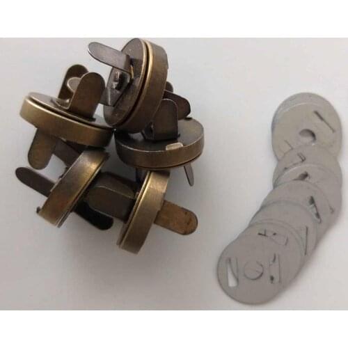 Mesh Pocket Bag Magnet Studs Antique Color 5li Package