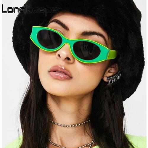 Retro Small Frame Cat Eye Sunglasses Women Brand Designer Fashion Colorful Sun Glasses Men Travel Driving Eyewear Oculos De Sol