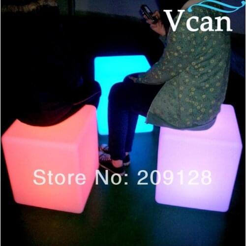 LED Lighting Cube Chair 30*30*30cm VC-A300