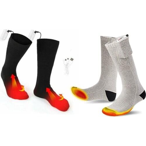 3V Thermal Cotton Heated Socks Men Women Battery Case Battery Operated Winter Foot Warmer Electric Socks Warming Socks