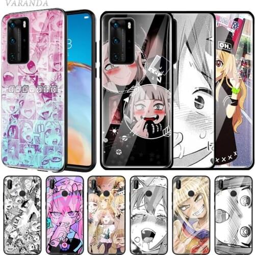 Hentai Harajuku Anime Girl Glass Case For Huawei P20 P30 P40 Lite E P Smart Z 2019 Mate 10 Pro 20 X Cubre Tempered Phone Capas