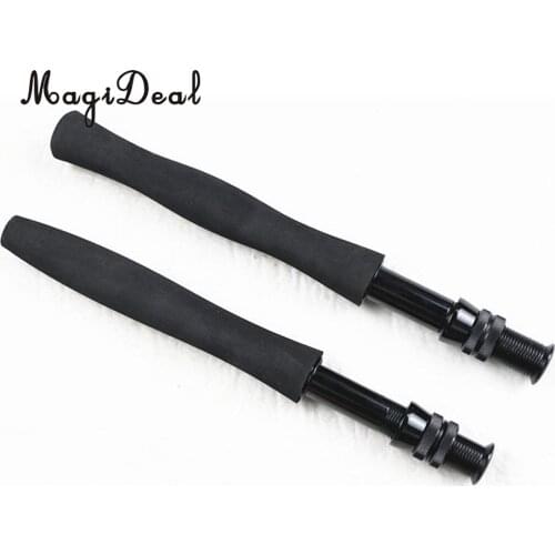 Long EVA Foam Fishing Rod Handle Grip with Reel Seat for Fly Rods, 2 Models