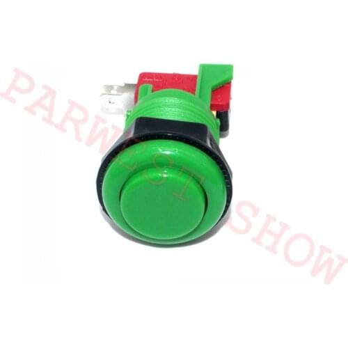 1PC 28mm Mounting Hole American Buttons with Micro Switches/Happ arcade button for DIY Arcade Kit Parts(Short Happ Push Buttons)