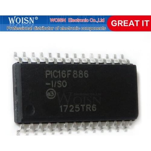 1pcs/lot PIC16F886-I/SO PIC16F886 SOP-28 In Stock