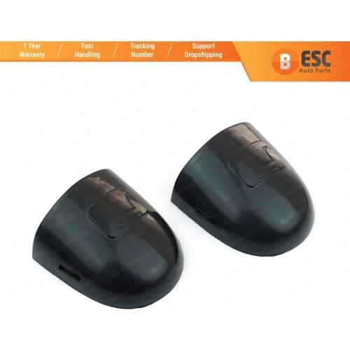 ESC EDP660-1 2 Pcs Door Key Hole Cover Cap 8200036411 Black for Renault Megane Scenic Clio Laguna Twingo Modus Espace vel Satis