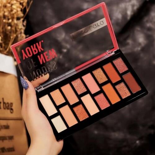 Cosmetic Makeup Glitter Shimmer Matte Eye Shadow Palette Make Up 16 Colors Eyeshadow Palette Nudes Matte Eyes Cosmetic Powder