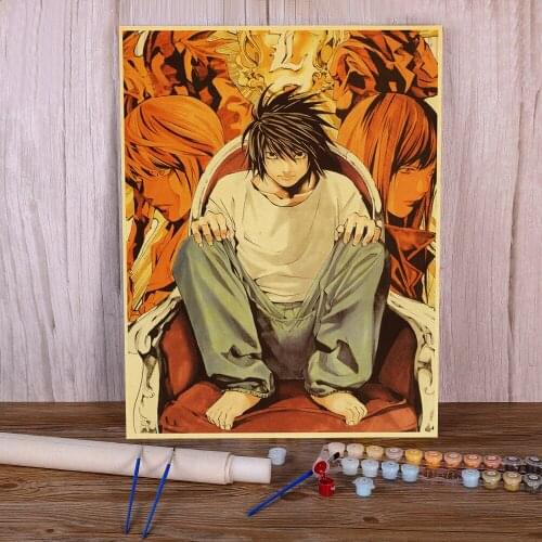 Landscape Classic Anime Series Death Note DIY Paint By Numbers Set Oil Paints 40*50 Canvas Pictures Home Decor For Handiwork