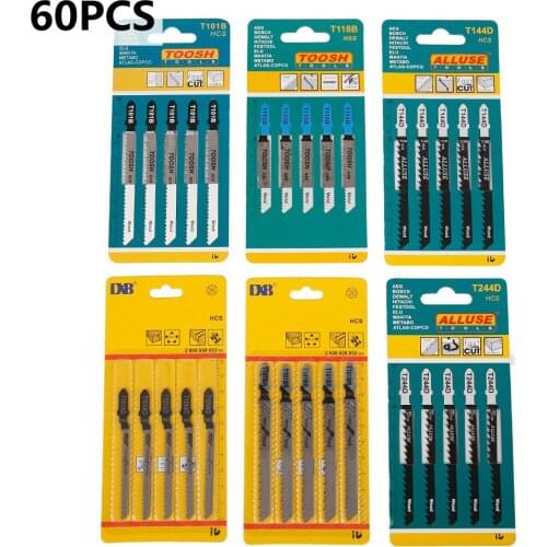 60/40/30/25PCS Jig saw Blade Saw Blades For Wood Metal Cutting Saw Blades Reciprocating Saw Blade Set JigSaw Blade Power Tool