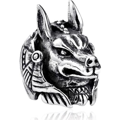 Mens Fashion National Wind Mysterious Prairie God Shape Ring, Wear Jewelry for Parties and Shows