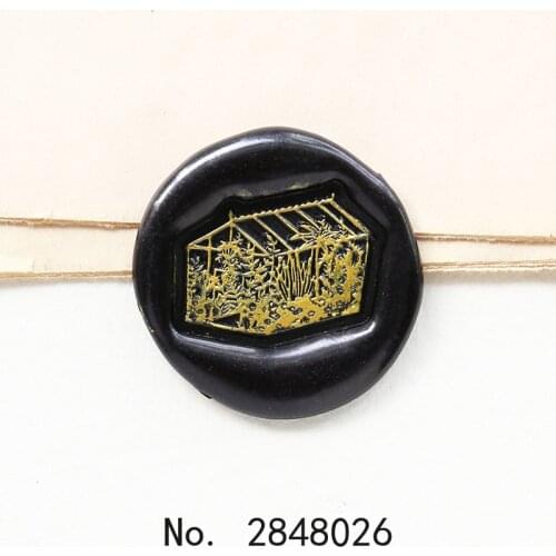 Greenhouse wax Seal Stamp,Irregular Shape Seal Stamp Kit invitation seal,party gift envelope packing seal,plant house stamp
