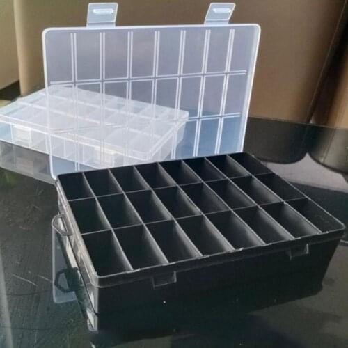 24 Grids Compartment Plastic Storage Box Jewelry Earring Case Display Holder Organizer Household Container Screw Storage Be Y9G5