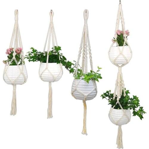 Macrame Plant Hanger Indoor Outdoor Hanging Planter Basket