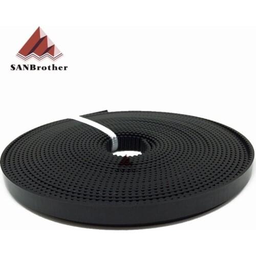 5Meter/lot GT2-6mm open timing belt width 6mm GT2 belt Rubbr Fiberglass cut to length for 3D printer wholesale