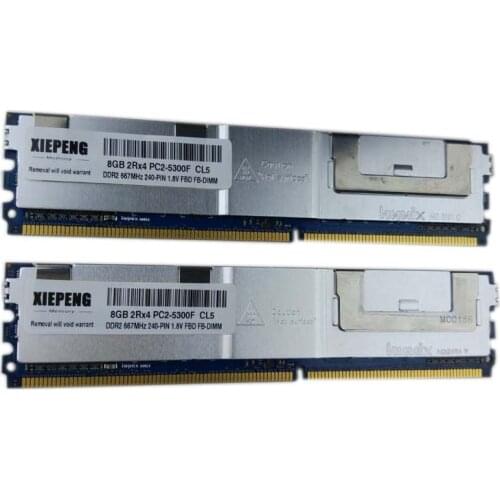 For Intel Server Board S5000VSA S5000PSL RAM 16GB (2x8GB) DDR2 ECC Fully Buffered 8G 667MHz FB-DIMM 4GB PC2-5300 1.8V FBD Memory