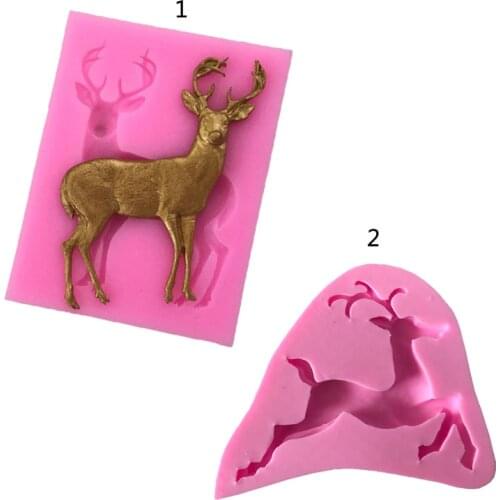 Sugarcraft Deer silicone mold fondant mold cake decorating tools chocolate gumpaste mold