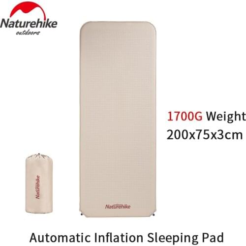 Naturehike Camping Mat Ultralight Portable Quickly Inflation Single Person Mat Sponge Sleeping Outdoor Widen Tent Mattress