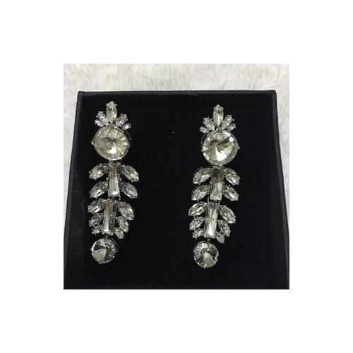 High-end fashion crown crystal ear clip