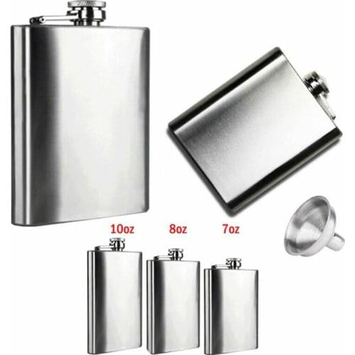 WHISM Stainless Steel Flat Flasks