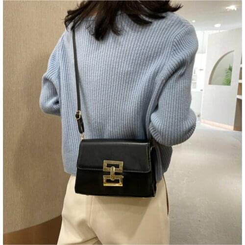 Women Crossbody Bags for Women 2020 Metal Lock Mini Handbag PU Leather Womens Handbags Ladies Easy Match Hand Bag Shoulder Bag