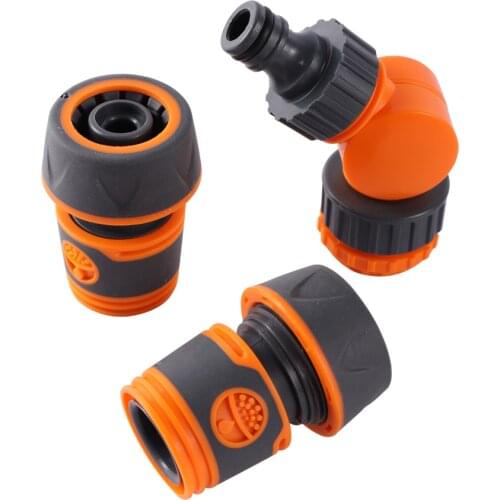 1 Pc Garden Irrigation Quick Water Connector 1/2" 3/4" Pipe Interface Hose Water stop joint Irrigation Fittings Pipe Adapters