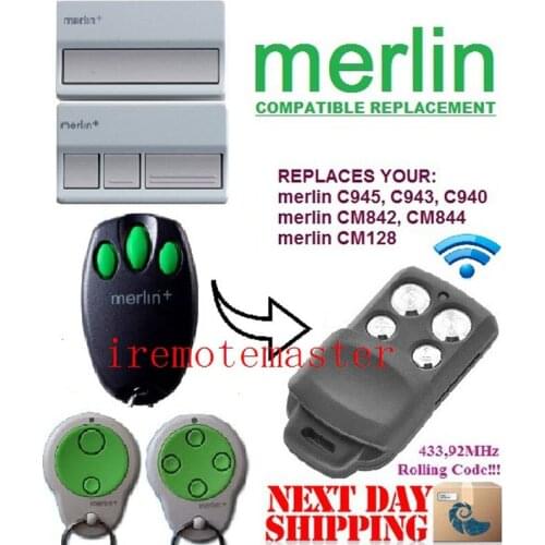 10pieces Merlin C945 C943 C940 Merlin CM842 CM844 Merlin CM128 garage door replacement remote beautiful