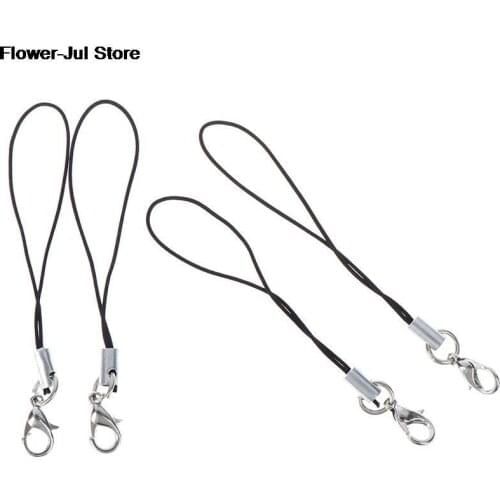 10 Pcs Lanyard Lariat Cords Lobster Clasp Rope Keychains Hooks Mobile phone Strap Charms Keyring Bag Accessories Key Ring