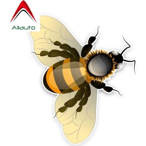 Aliauto Funny Car Sticker Interesting Bee Modelling Decal Accessories PVC for Volkswagen Polo Ford BMW Audi Toyota ,16cm*13cm