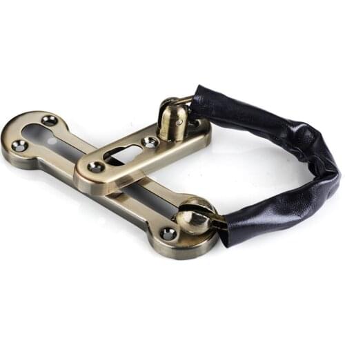 Chain Bolt Anti-theft Clasp Sliding Door Lock Safety Chain Hotel Office Security Gate Cabinet Latches Decorative Hardware