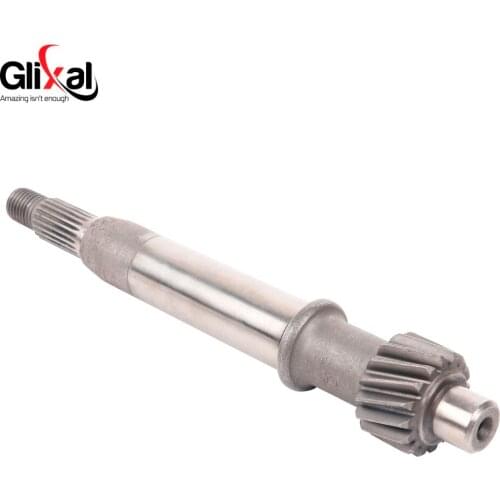 Glixal GY6 49cc 50cc 155mm Clutch Output Drive Shaft for 139QMA 139QMB 4-Stroke Chinese Scooter Moped ATV Go-Kart