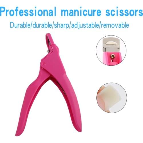 Clipper Type U One Word False Tips Edge Manicure Scissors U-shaped Care Trimmer Equipment Cutters Klipper Nail Art Tools