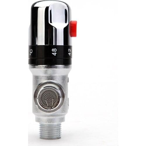 Copper Solar Electric Water Heater Intelligent Automatic Thermostatic Valve Mixing Water Valve Temperature Control Mixing Water