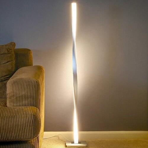 Minimalist Floor Lamp Remote LED Floorlamp Corner Standing Light Living Room