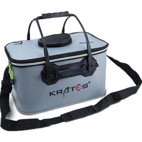 Outdoor Multi-function Folding Live Fish Protection Bucket Fishing Barrel Bag Supply