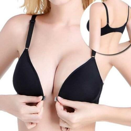 Fashion Bra Spring And Summer Seamless Sexy Front Button Bra Girlss Push Up Underwear Buckle Female Small Chest Bra Underwire
