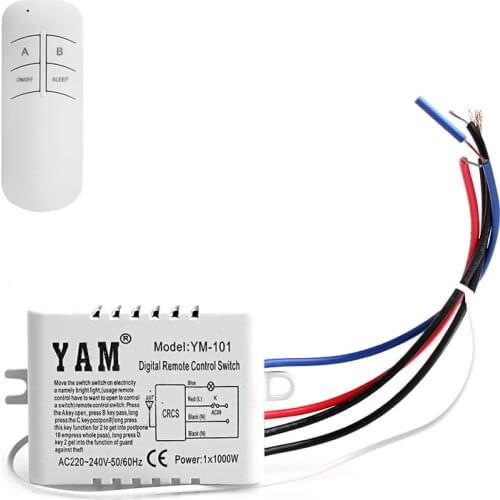 P15D Wireless 1 Channel ON/OFF Lamp Remote Control Switch Receiver Transmitter