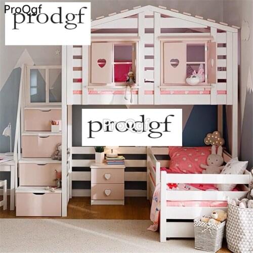 Prodgf 1Pcs A Set Castle cute up down Children Bedroom Bed