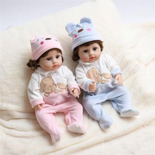 Reborn Doll Simulation Baby Cute Dress up to Sleep with Girl Toy reborn doll surprise doll silicone baby doll that look real