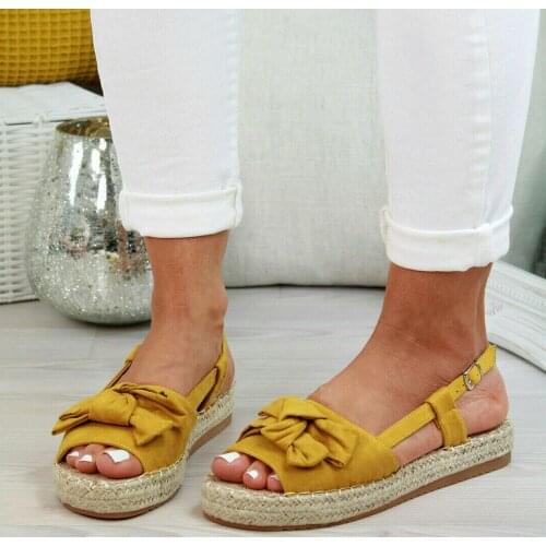 Sooneeya Women Sandals Open Toe Bow Tie Sandals Beach Shoes Flip Flops Platform Sandals Buckle Strap Flats Shoes Dropshipping 43