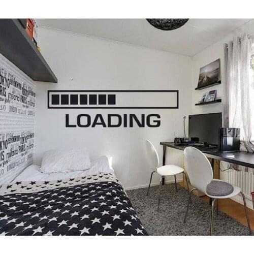 System loading vinyl wall sticker decoration waiting programmer office sticker DIY office supplies design BG01