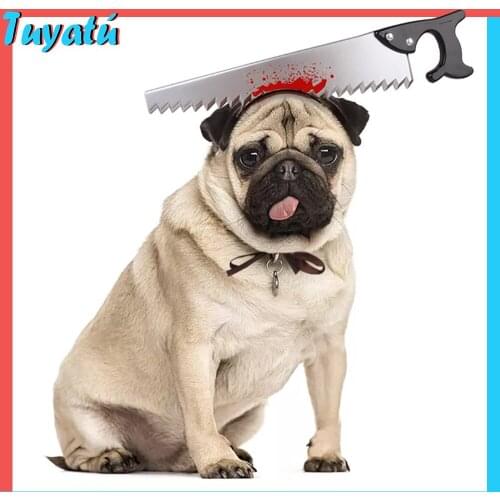 Funny Pet Dog Cat Cosplay Clothes for Cats Puppy Kitten Dog Clothing for Cat Headgear Hat Dressing Up Trick Props Halloween Pug