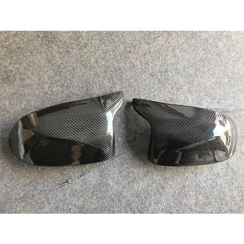 Carbon Fiber Replaced Style Side Mirror Cover Cap for G01 X3 G02 X4 G05 X5 G06 X6 & F97 X3M F98 X4M F95 X5M F96 X6M