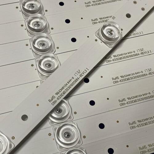 535mm LED Backlight strip 5 Lamps For Haier 55'' TV CRH-K55EMD30301005684-REV1.3 55UFC2500A RTUC5537
