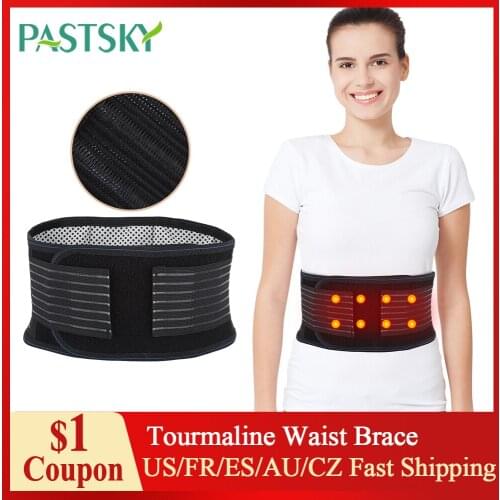 Tourmaline Waist Brace Support Belt Band Self Self Heating Back Supports Magnetic Therapy Lumbar Waist Bandage Back Waist Belt