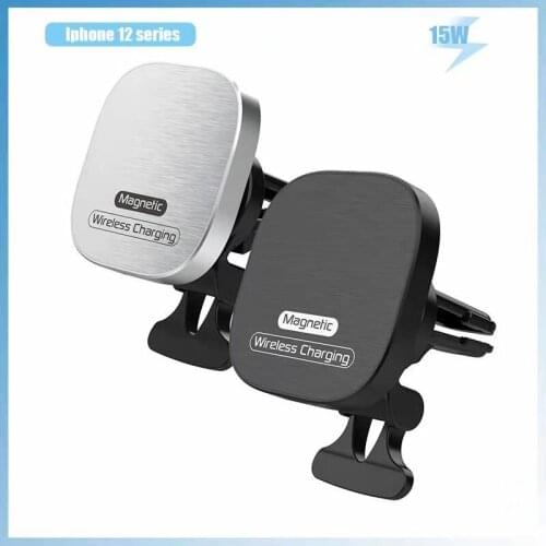 15W Smart Qi wireless charger fast charging car phone holder for iphone 11/11Pro 12/12Pro/12Pro Max/Mini Samsung S9/8 Xiaomi 10
