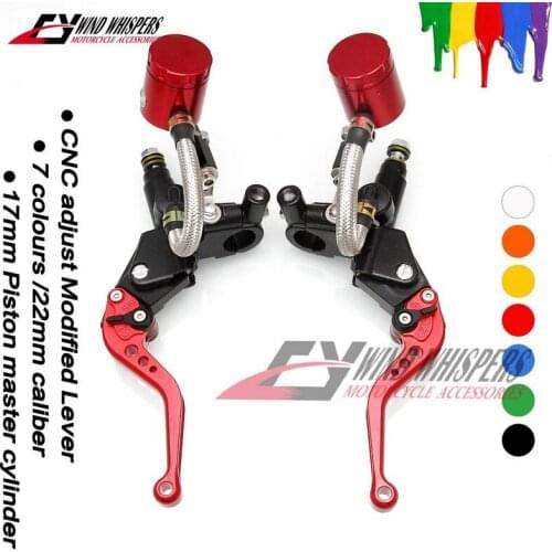 Universal Adjustable Motorcycle Brake Clutch Master Cylinder Reservoir For Honda Suzuki Kawasaki Yamaha KTM ATV Street Racing