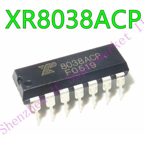 2pcs/lot XR8038ACP 8038ACP DIP-14 Precision Waveform Generator