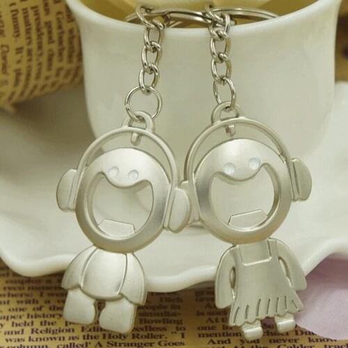 200pcs=100pair Bride And Groom Couple Keychain Lover Key Chain Keyring Alloy Wedding Gifts For Guest ZA1567