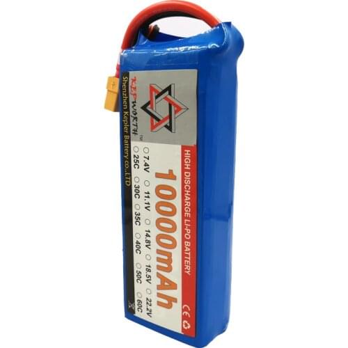 2S 7.4V RC Lipo Battery 10000mAh 25C High Capacity For Helicopter Drone Plane Car Toy RC Li-Po Battery High Power