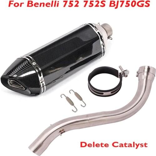 BJ750GS 752S 752 Motorcycle Exhaust System Connector Link Pipe Muffler Escape Tip Silencer for Benelli 752 752S BJ750GS