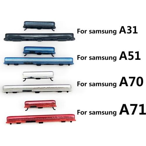 Side Volume Button + Power On / Off Buttton Key Set Replacement Parts For Samsung A31 A51 A70 A71